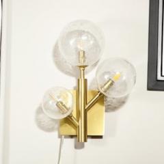 Set of 4 Modernist Hand Blown Murano Glass Molecular Snowflake Sconces - 4489625