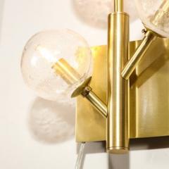 Set of 4 Modernist Hand Blown Murano Glass Molecular Snowflake Sconces - 4489630