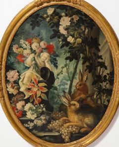 Set of 4 Oil Paintings Depicting The Four Seasons - 2292884