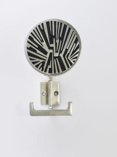 Set of 4 Op Art Wall Coat Hooks Mid Century Modern Austria 1960s - 4541596