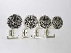 Set of 4 Op Art Wall Coat Hooks Mid Century Modern Austria 1960s - 4541597