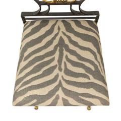 Set of 4 Outdoor American Art Moderne Lyre Side Chairs - 4169988