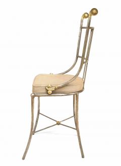 Set of 4 Outdoor English Regency Brass Side Chairs - 1419114