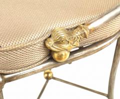 Set of 4 Outdoor English Regency Brass Side Chairs - 1419116