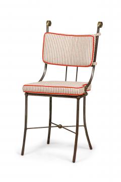 Set of 4 Outdoor English Regency Brass Side Chairs - 4652916