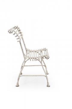 Set of 4 Outdoor Painted Iron Side Chairs - 4661301