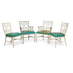 Set of 4 Phyllis Morris for Kessler Industries Mid Century American Faux Bamboo - 4700241