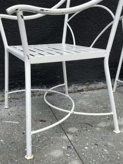 Set of 4 Regency Style Wrought Iron Armchairs - 3067878