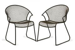 Set of 4 Russell Woodard Dining Chairs with Concave Seat and Curved Back - 4172598