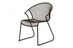 Set of 4 Russell Woodard Dining Chairs with Concave Seat and Curved Back - 4172600