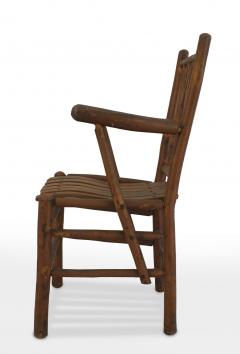 Set of 4 Rustic Old Hickory Arm Chairs - 4634106
