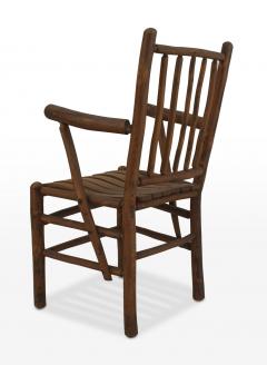 Set of 4 Rustic Old Hickory Arm Chairs - 4634107