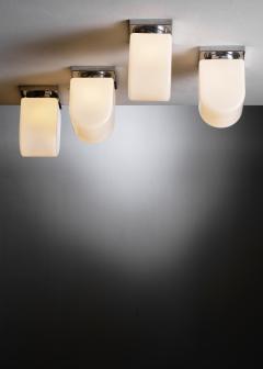 Set of 4 Scandinavian Modern ceiling or wall lamps - 4343418