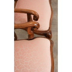 Set of 4 Vintage Italian Rococo Arm Chairs - 2885149