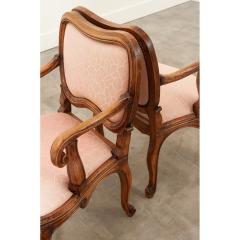 Set of 4 Vintage Italian Rococo Arm Chairs - 2885157
