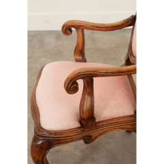 Set of 4 Vintage Italian Rococo Arm Chairs - 2885193