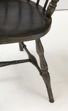 Set of 4 Vintage Metal Windsor Chairs with Arms - 3934664