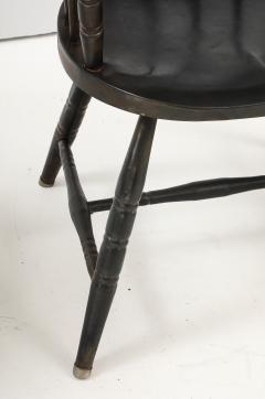 Set of 4 Vintage Metal Windsor Chairs with Arms - 3934667