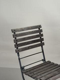 Set of 4 Vintage Teak Folding Garden Chairs - 4316270
