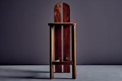 Set of 4 Wooden Bar Stools with Cane Seats - 4390631