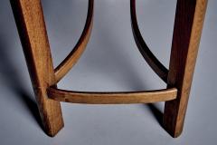 Set of 4 Wooden Bar Stools with Cane Seats - 4390633