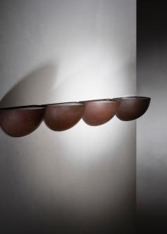 Set of 4 copper wall lamps - 4495739