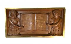 Set of 4 wooden carve panels - 4519647