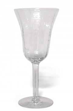 Set of 48 French Victorian Crystal Etched Glassware Set - 4640188