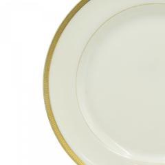 Set of 5 English Victorian Lenox Porcelain Plates - 4675008