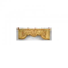 Set of 5 English Victorian Style Gold Velvet Drapes - 4652705