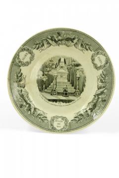 Set of 5 French Victorian Transferware Plates of Historical Landmarks - 4673153