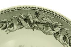 Set of 5 French Victorian Transferware Plates of Historical Landmarks - 4673159