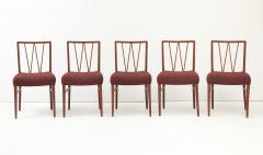 Set of 5 Ole Wanscher Dining Chairs Upholstered in Loro Piana - 4349045