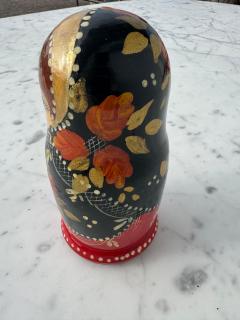 Set of 5 Russian Signed Matryoshka Hand Painted Nesting Dolls - 4519120