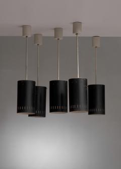 Set of 5 Tuyau style ceiling spots - 3821602