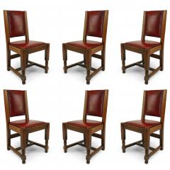 Set of 6 American Mission Oak Side Chairs - 4644036