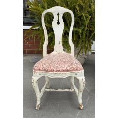 Set of 6 Antique 18 C Gustavian Dining Chairs W Carolina Irving Andaluz Linen - 4089307