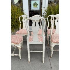 Set of 6 Antique 18 C Gustavian Dining Chairs W Carolina Irving Andaluz Linen - 4089309