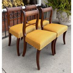Set of 6 Antique Early 19th C Regency Mahogany Dining Chairs - 4615724