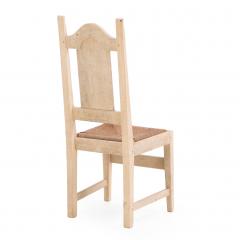 Set of 6 Belgian Dining Chairs with Rush Seats and High Arched Backs 1960s - 4312576