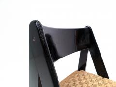 Set of 6 Black Mid Century Dining Chairs - 2508030