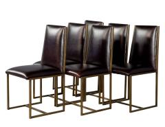 Set of 6 Brass Dining Chairs by Mastercraft - 1992910