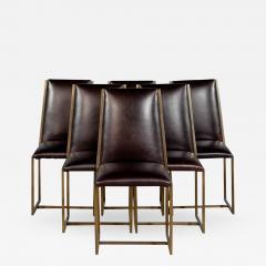 Set of 6 Brass Dining Chairs by Mastercraft - 1997866
