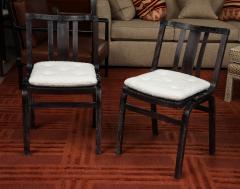 Set of 6 Charbrown cerused Side Chairs - 3615630