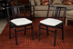 Set of 6 Charbrown cerused Side Chairs - 3615631