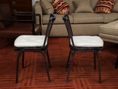 Set of 6 Charbrown cerused Side Chairs - 3615635