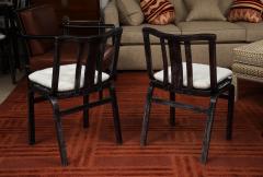 Set of 6 Charbrown cerused Side Chairs - 3615636