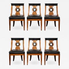 Set of 6 Chic Neoclassical Dining Chairs 1940s - 2339045