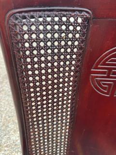 Set of 6 Chin Hua Mahogany Dining Chairs w Cane Backs - 4519154