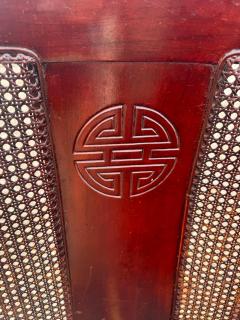 Set of 6 Chin Hua Mahogany Dining Chairs w Cane Backs - 4519159